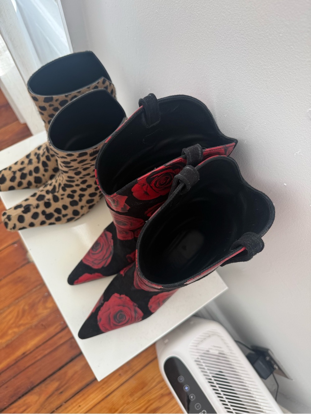 Lucasheva Boots with Red Rose Print - Picture 3 of 6
